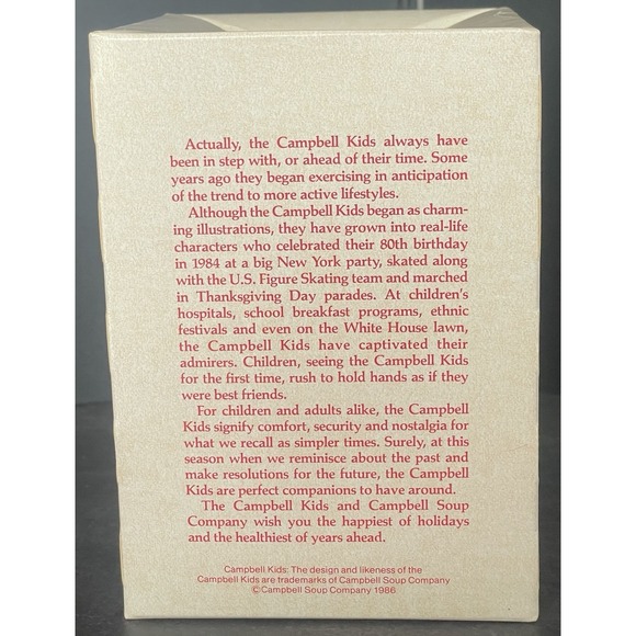 Campbell's Soup Kids 1986 Christmas Ornament IN BOX - Picture 11 of 16